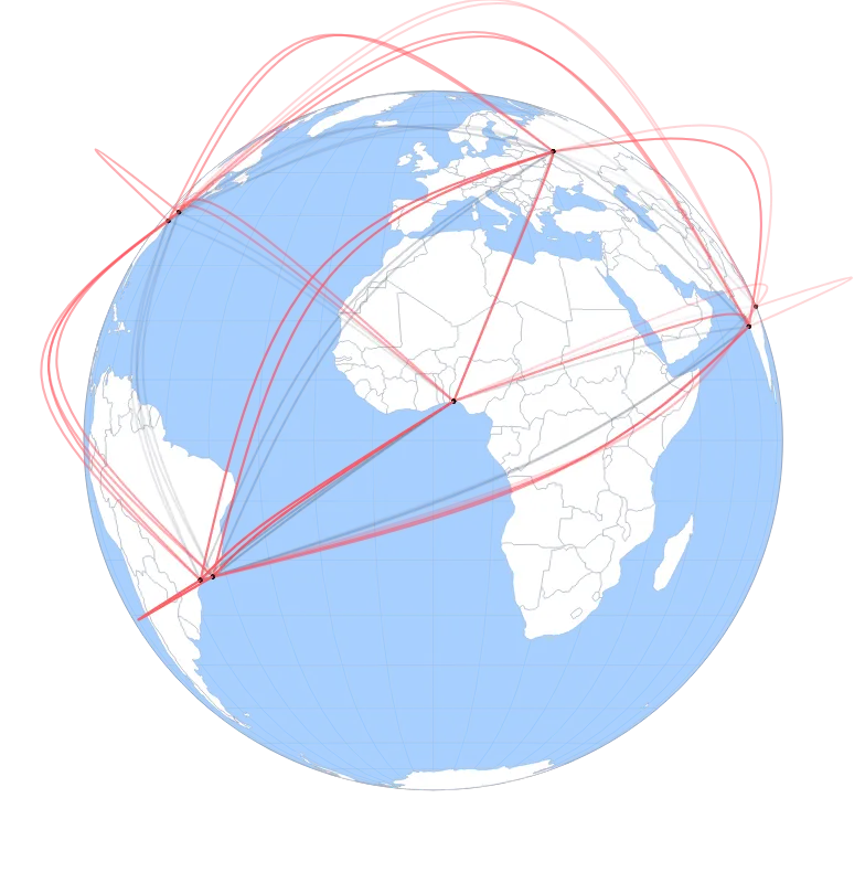 GeoSpline - draggable-globe